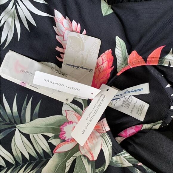NEW Tommy Bahama Ginger Flowers Underwire Swimsuit - Size 8 - Picture 6 of 8